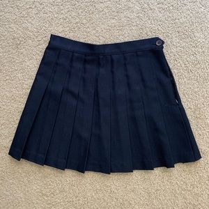 American apparel navy tennis skirt